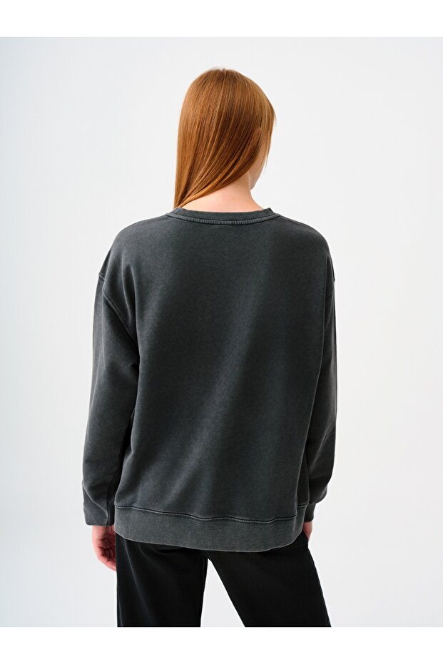 Loose Fit Kadın Sweatshirt - 3
