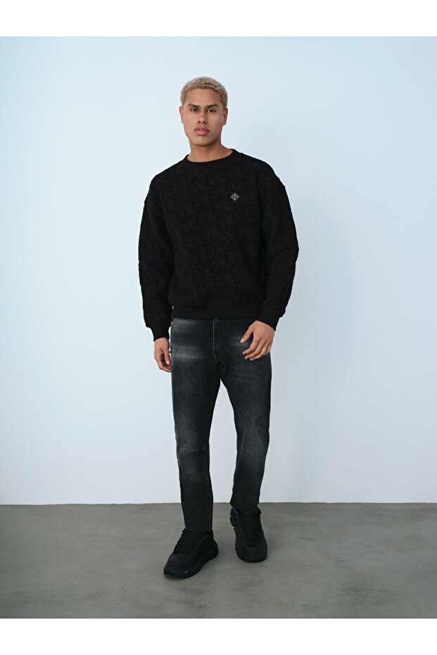 Oversize Fit Erkek Sweatshirt - 2