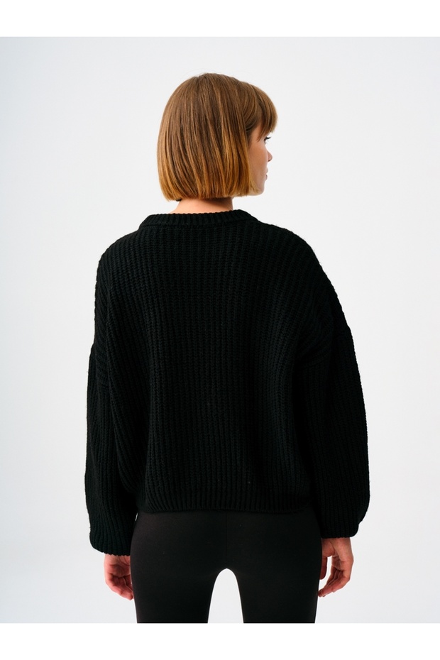 Oversize Kadın Kazak - 3