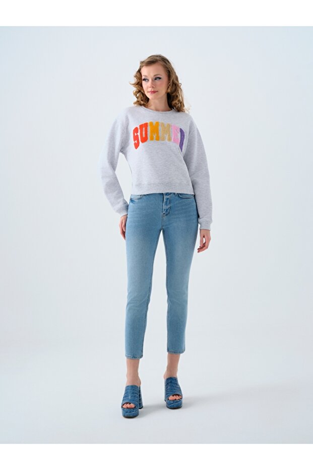 Regular Fit Kadın Sweatshirt - 2