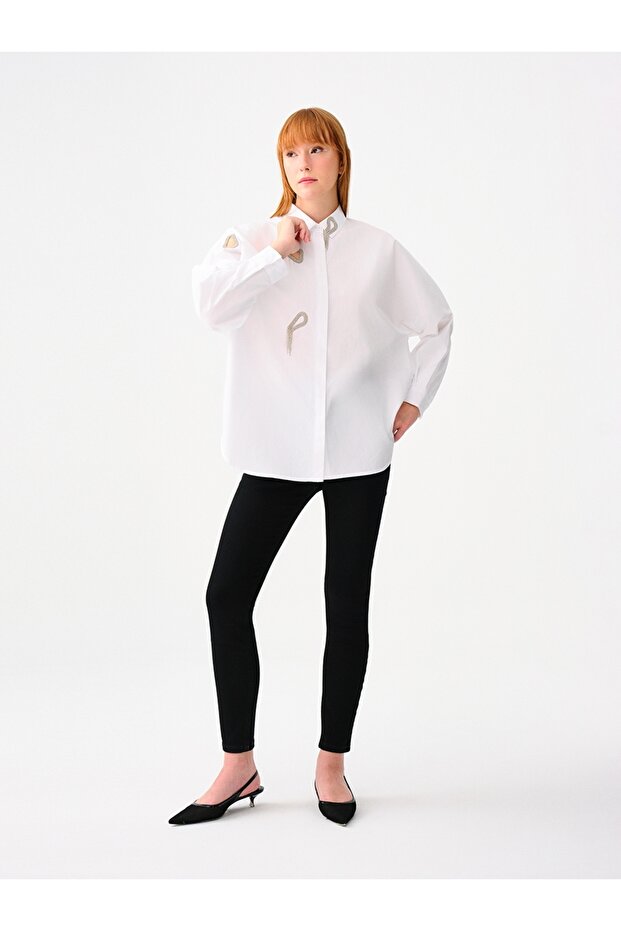 Oversize Kadın Gömlek U.kol - 2