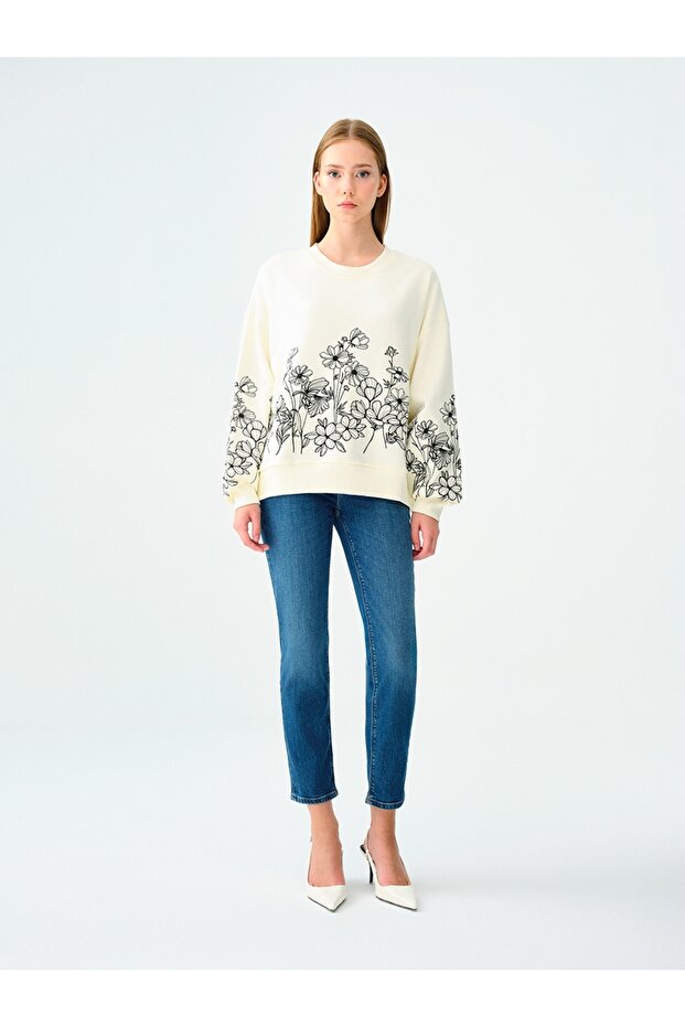 Regular Fit Kadın Sweatshirt - 2