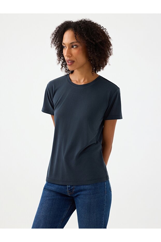 Slim Fit Kadın Tshirt K.kol - 1
