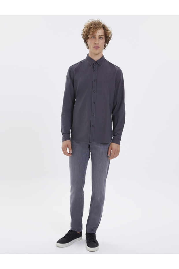 Regular Fit Erkek Gömlek U.kol - 4