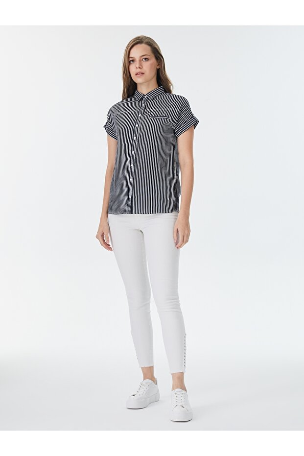 Regular Fit Kadın Gömlek K.kol - 4