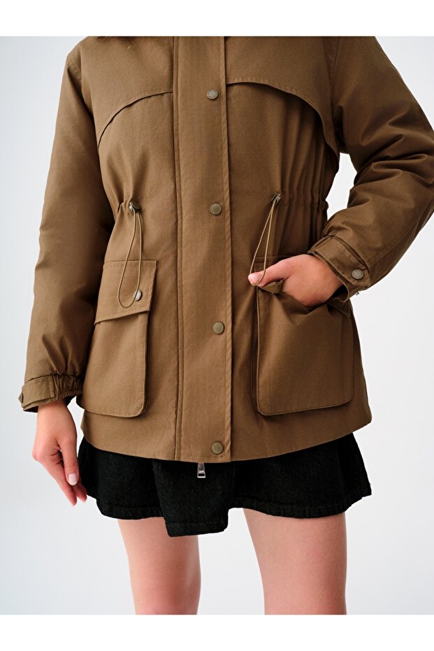 Regular Fit Kadın Mont - 5