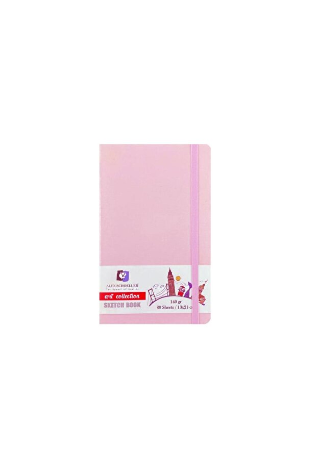 Sketch Book 13 X 21 Cm. 80 Yp. 140 Grams. Dik Pink Alx-9543