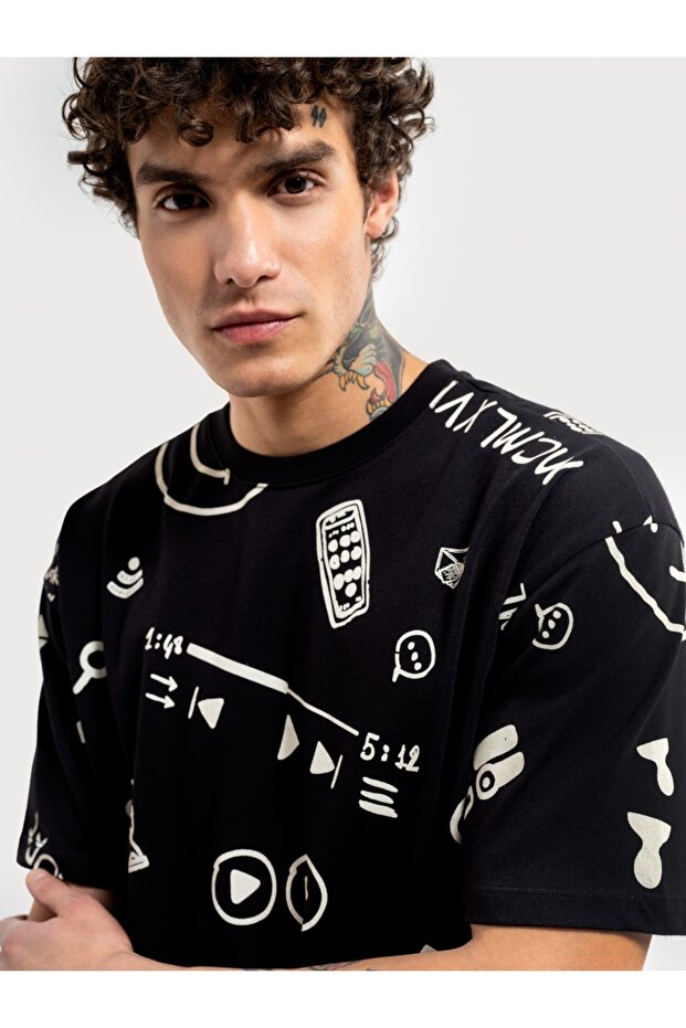 Oversize Fit Erkek Tshirt K.kol - 5