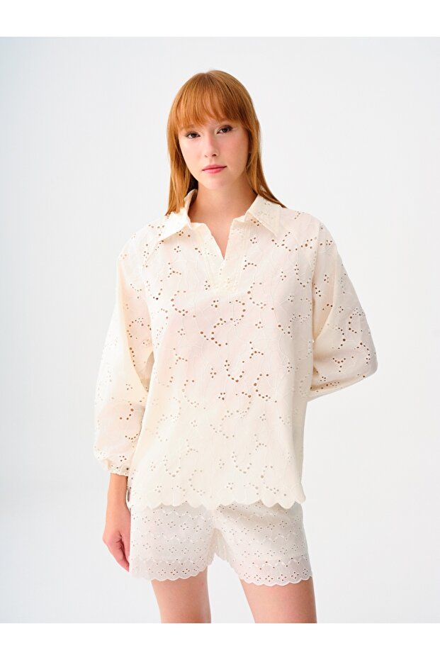 Oversize Kadın Bluz U.kol - 1