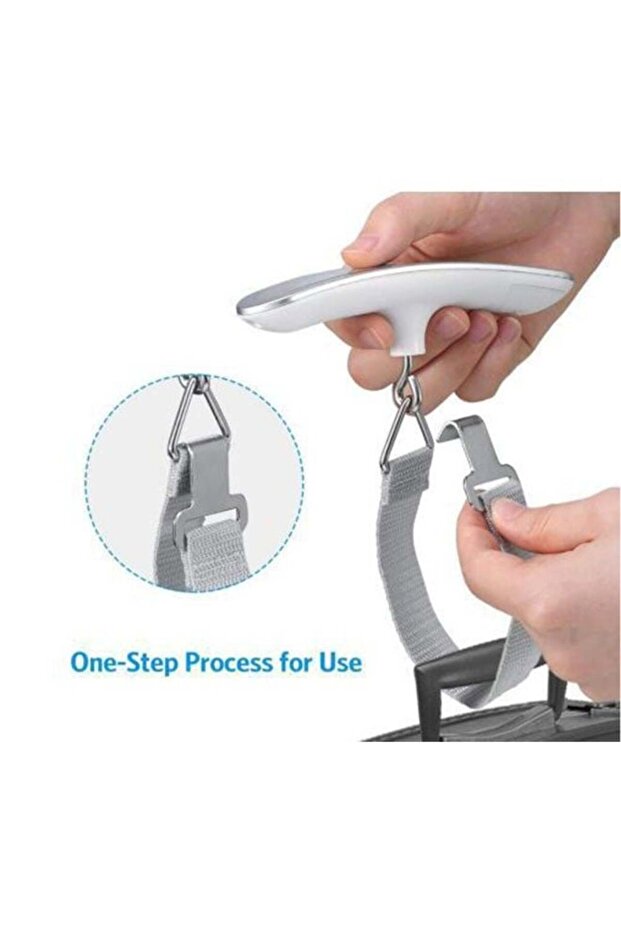 Electronic Suitcase Hanging Scales,with Backlit and Tare Function,LED Display,Lightweight for Travel - 4