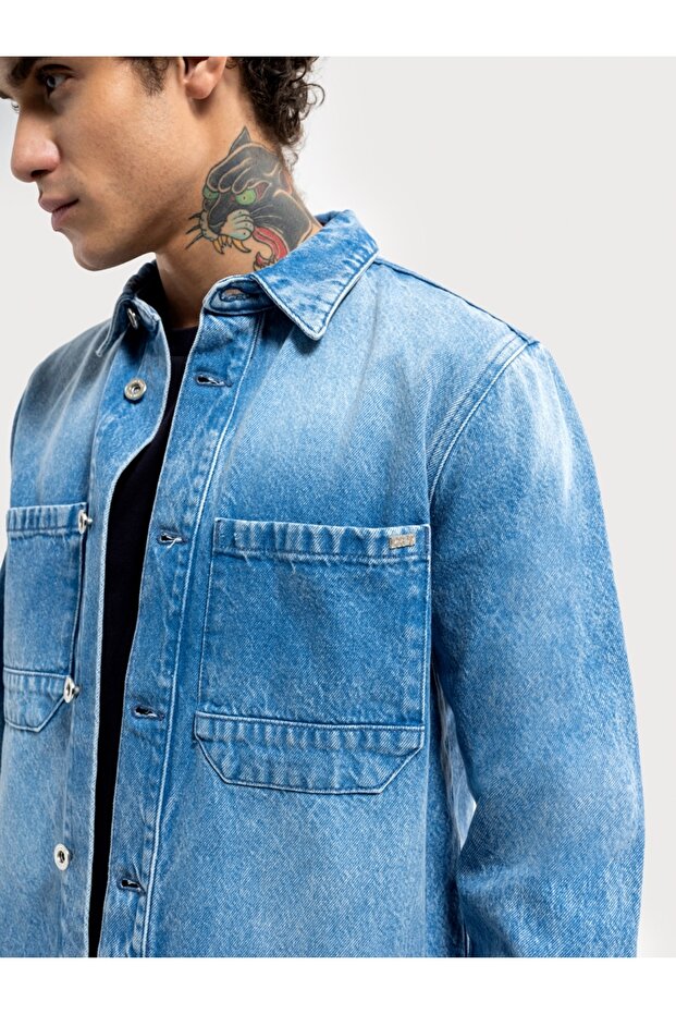 Regular Fit Erkek Gömlek U.kol - 4