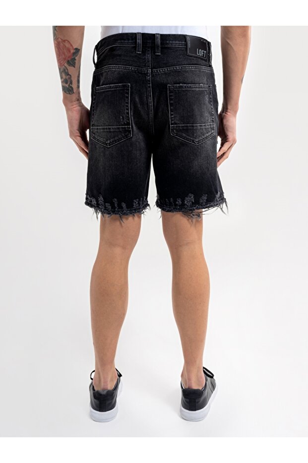 Straight Fit Erkek Şort - 3