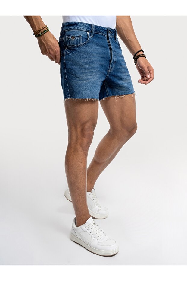 Straight Fit Erkek Şort - 4