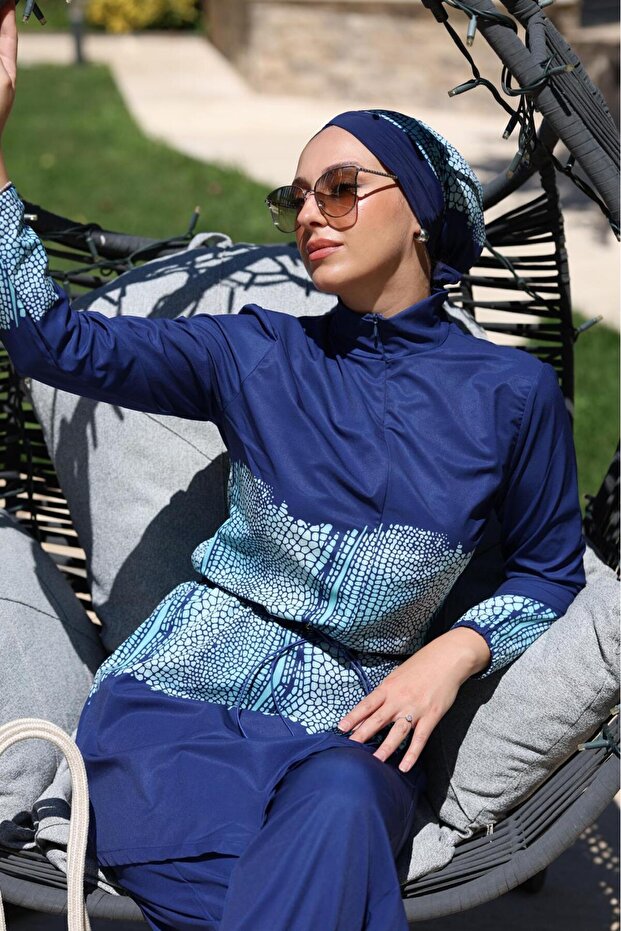 Corn Pattern Allerli Design Hijab Jumpsuit Swimsuit