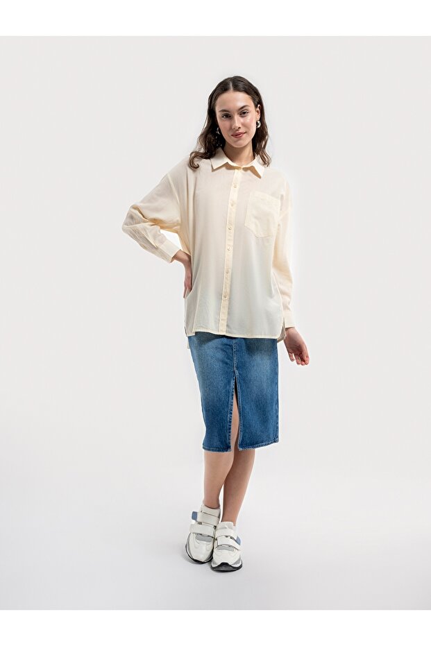 Regular Fit Kadın Gömlek U.kol - 2