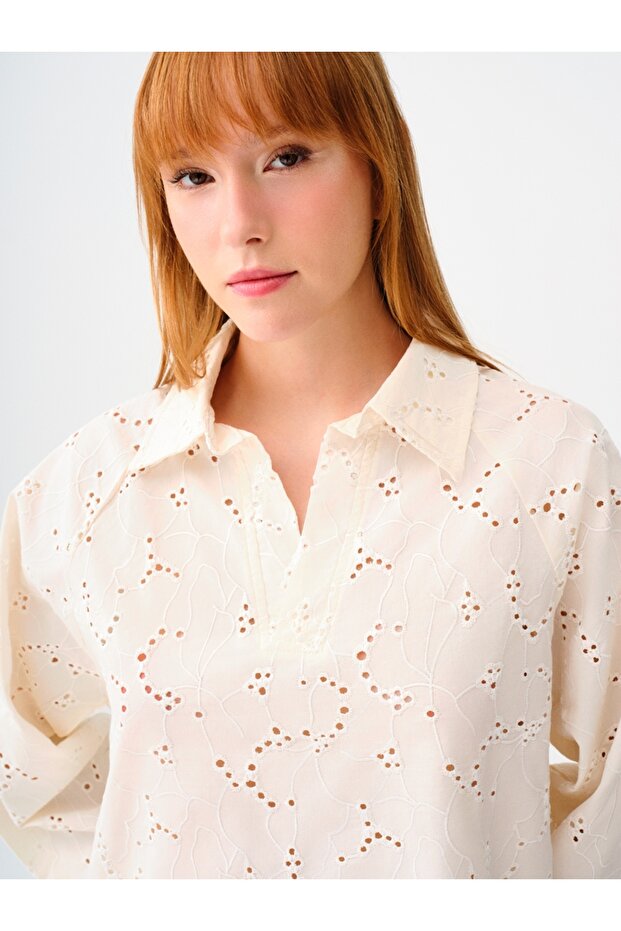 Oversize Kadın Bluz U.kol - 4