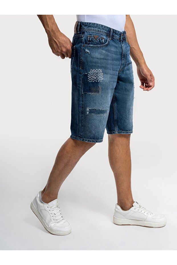 Straight Fit Erkek Şort - 4