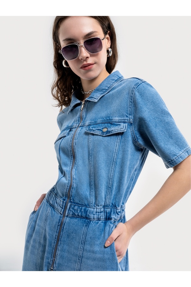 Regular Fit Kadın Tulum - 4