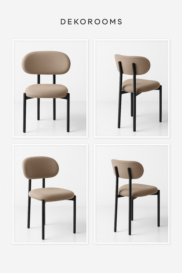 Dekorooms, Badem Sandalye, 4 Adet - 1