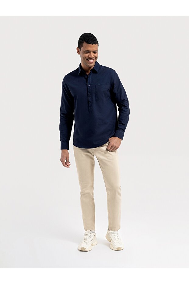 Regular Fit Erkek Gömlek U.kol - 2