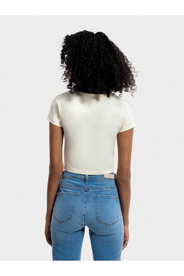 Crop Kadın Tshirt K.kol - 3
