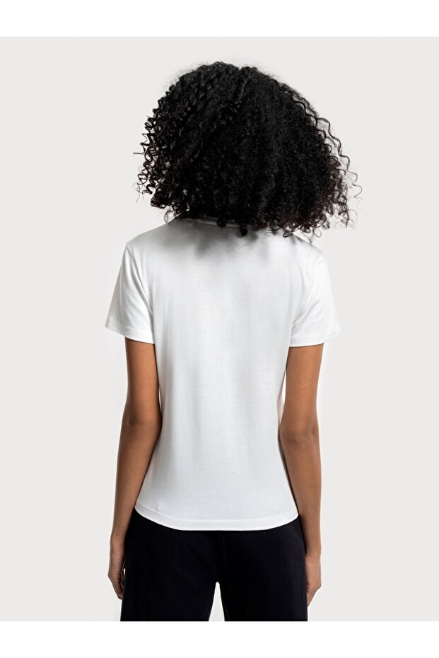 Slim Fit Kadın Tshirt K.kol - 3