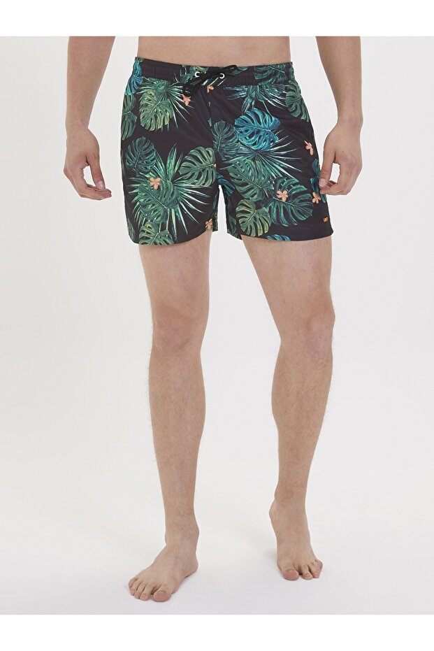 Slim Fit Erkek Deniz Şortu - 4