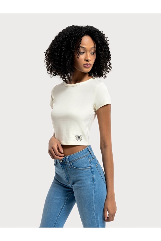 Crop Kadın Tshirt K.kol - 1