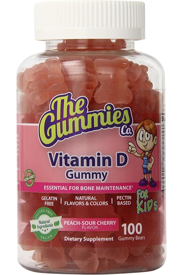 . For Kids – Vitamin D Peach-Sour Cherry Flavor