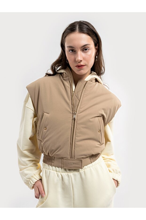 Crop Kadın Yelek - 4