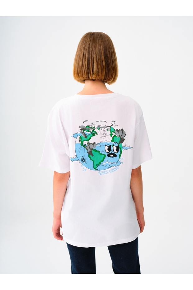 Kadın Baskılı Tişört - 3