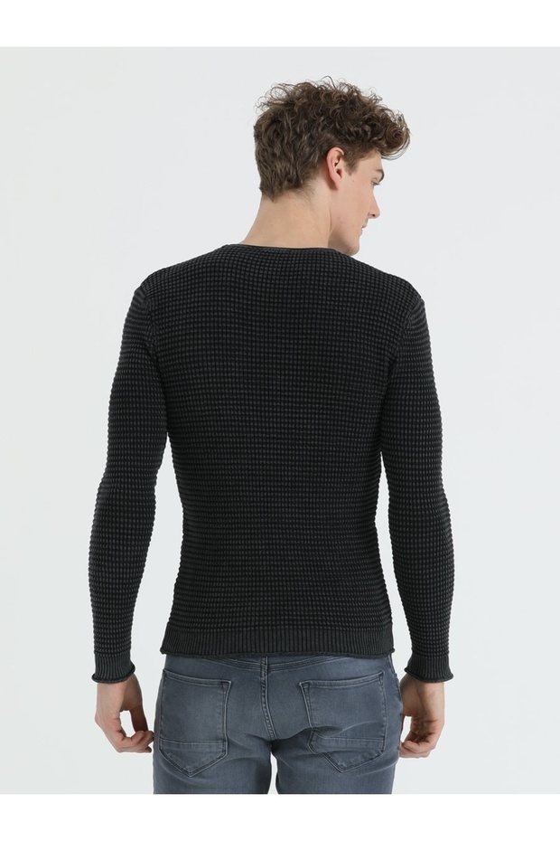 Slim Fit Erkek Kazak - 4