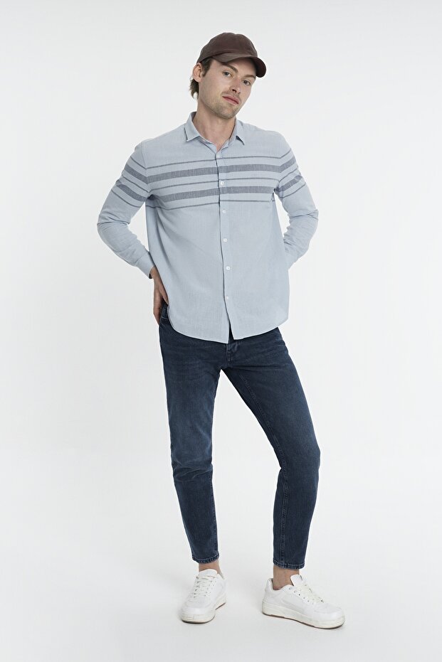 Regular Fit Erkek Gömlek U.kol - 2