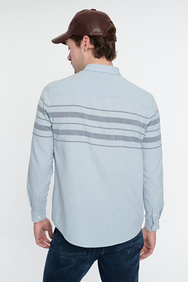 Regular Fit Erkek Gömlek U.kol - 4