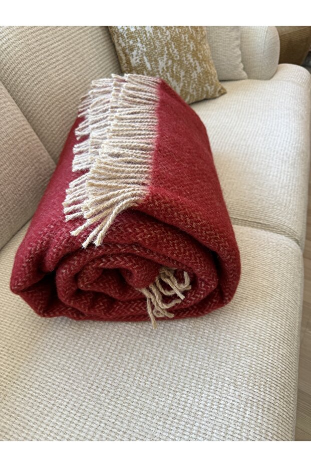 çift kişilik battaniye %100 yün yumuşakcık,hakiki yün&Wool,yatak örtüsü battaniye - 2