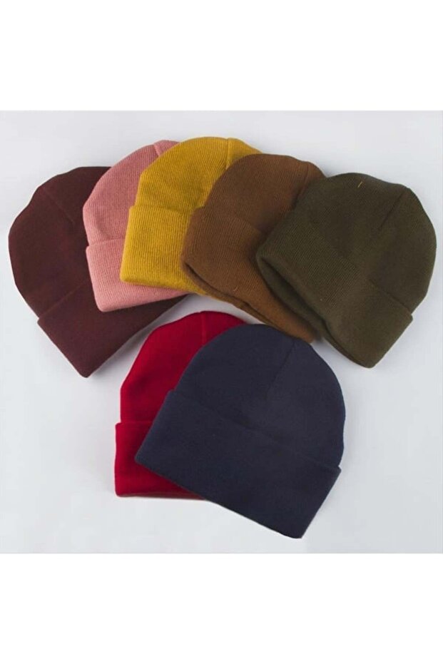 Double-Layered Beret Mixed Color Set of 3 3 Berets - 3
