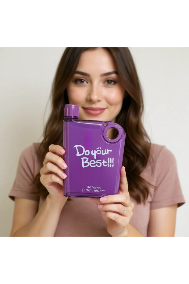 Matara 380 ml Mona A5 Matt Transparent Flask Perottle Dark Transparent Lilai - 1