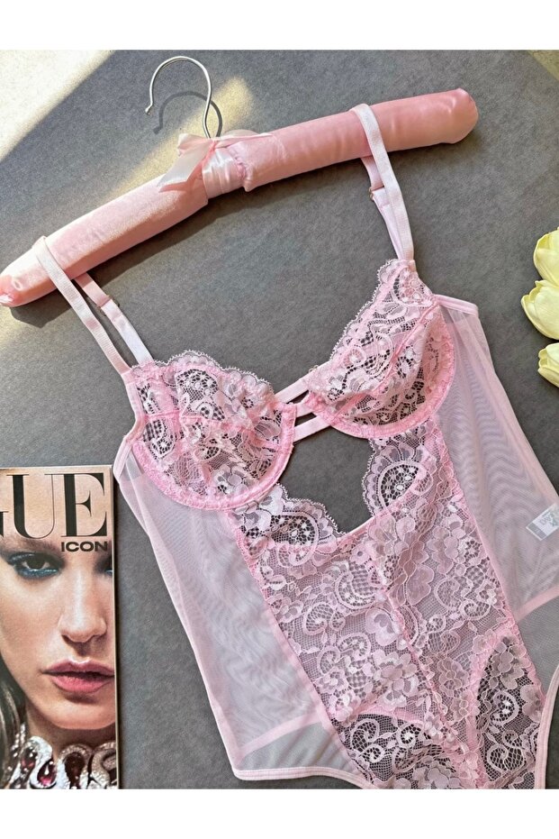 Swan Dantel Bodysuit - 5