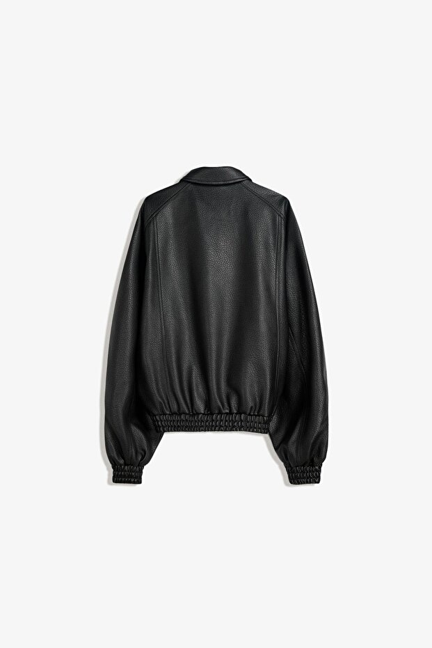 Suni deri ceket - 6