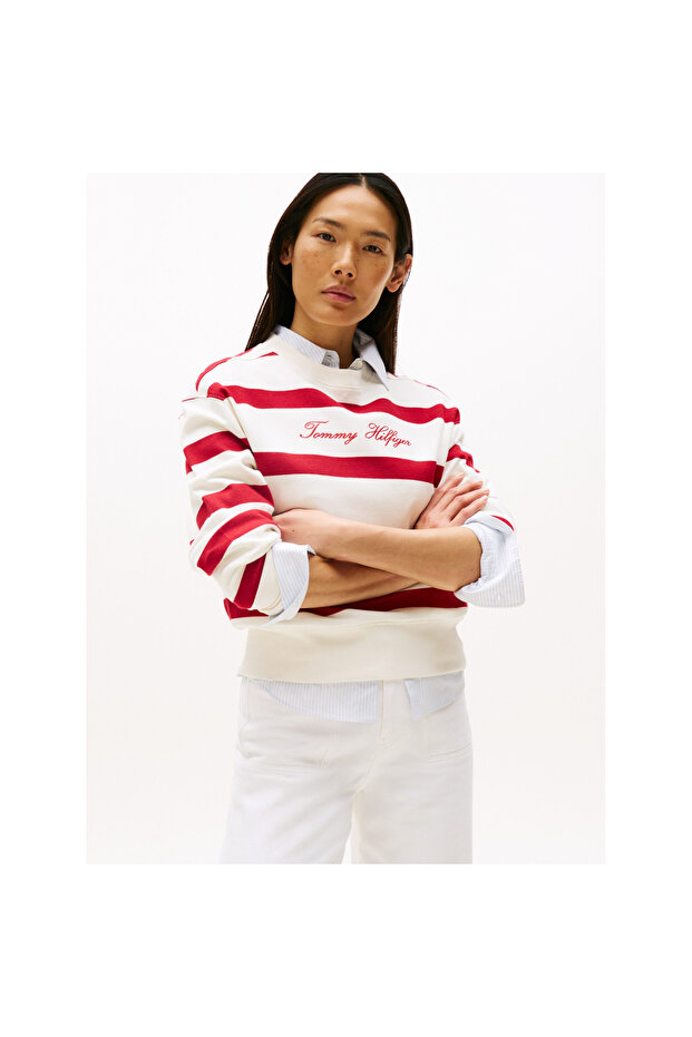 SCRIPT REG PIQUE SWTSHRT - 1