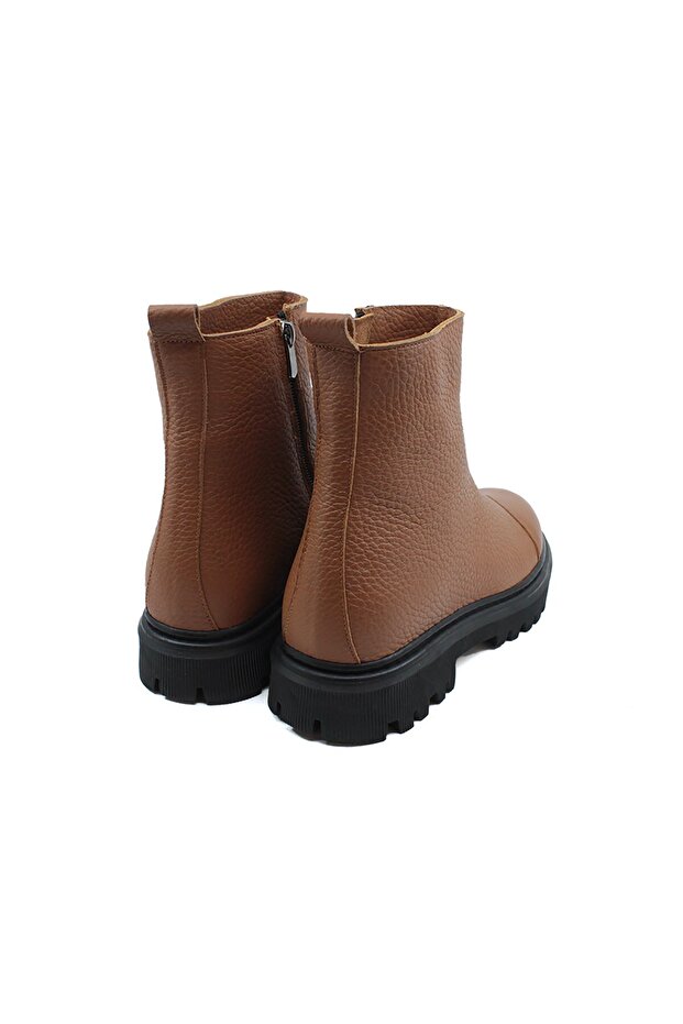 Kadın Taba Hakiki Deri Bot - 4