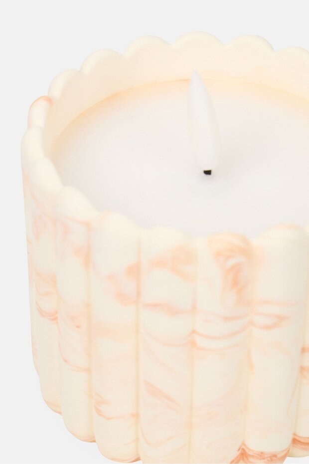 Ceramic Cement Led Candle - 4