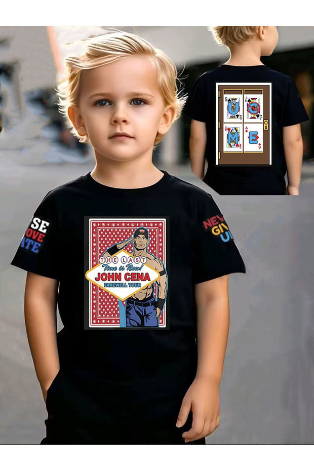 John Cena Uc Me Never Give up Children's Cotton T-Shirt