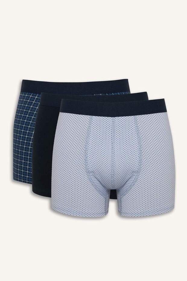 Regular Fit Puantiye 3'lü Boxer F9031AX25AU - 1