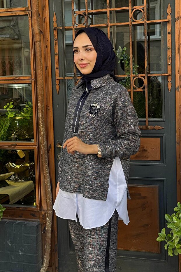 Pantolonlu Takım MB24.697 Lacivert - 3