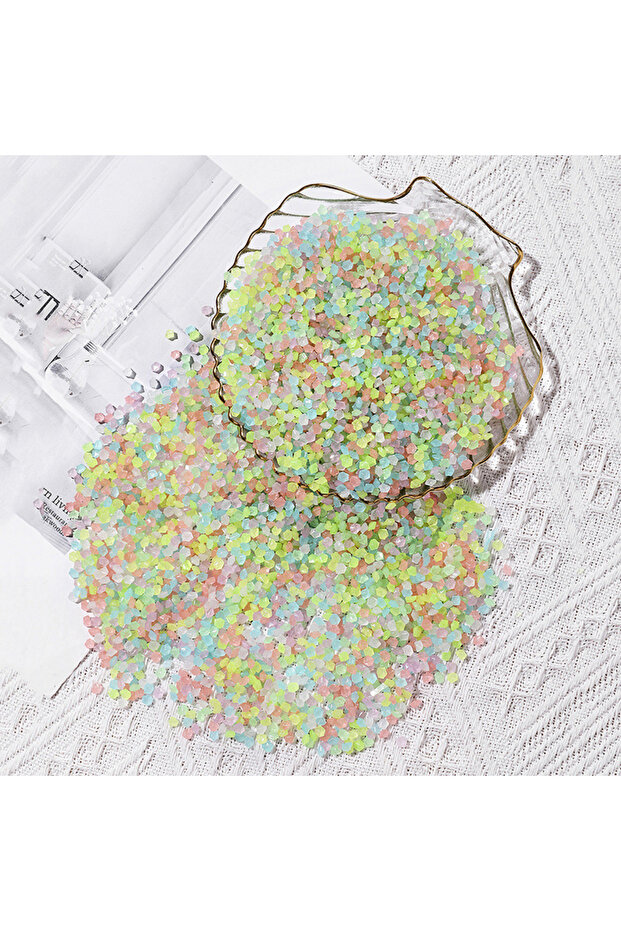 A1 1000pcs 3-5mm Luminous Sand Glow In Dark Pebbles Stone Home Garden Yard Outdoor Path Lawn Decorat