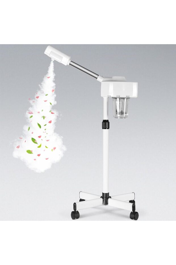 Professional Facial Steamer with Ozone & Ionic Hot Mist – Spa-Quality Skin Care on Wheels
