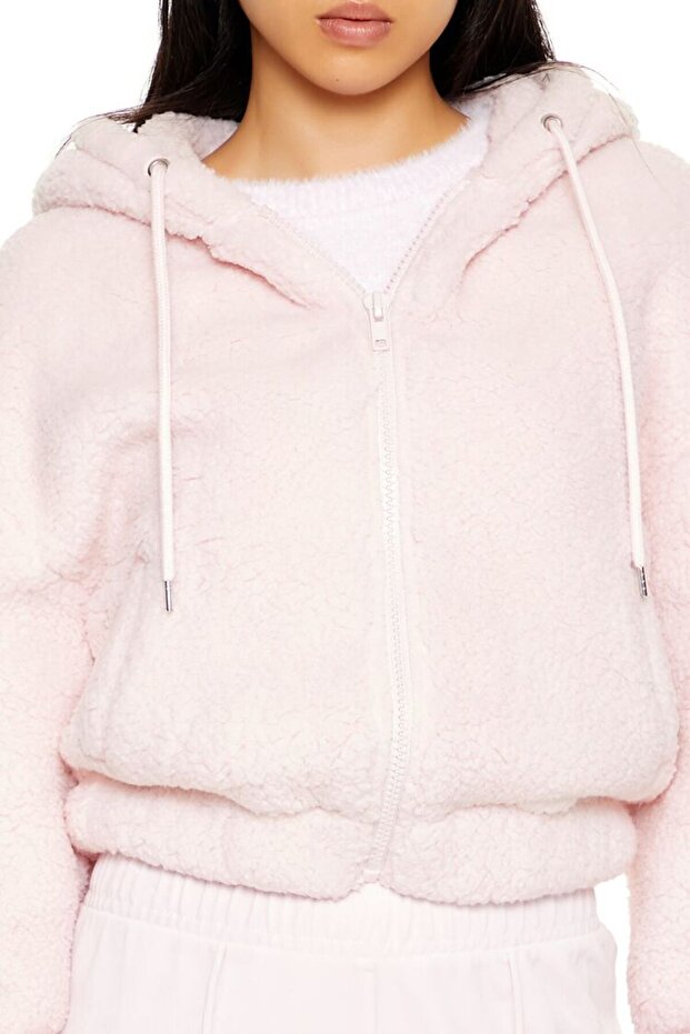 Suni Kürk Kapüşonlu Ceket - 3