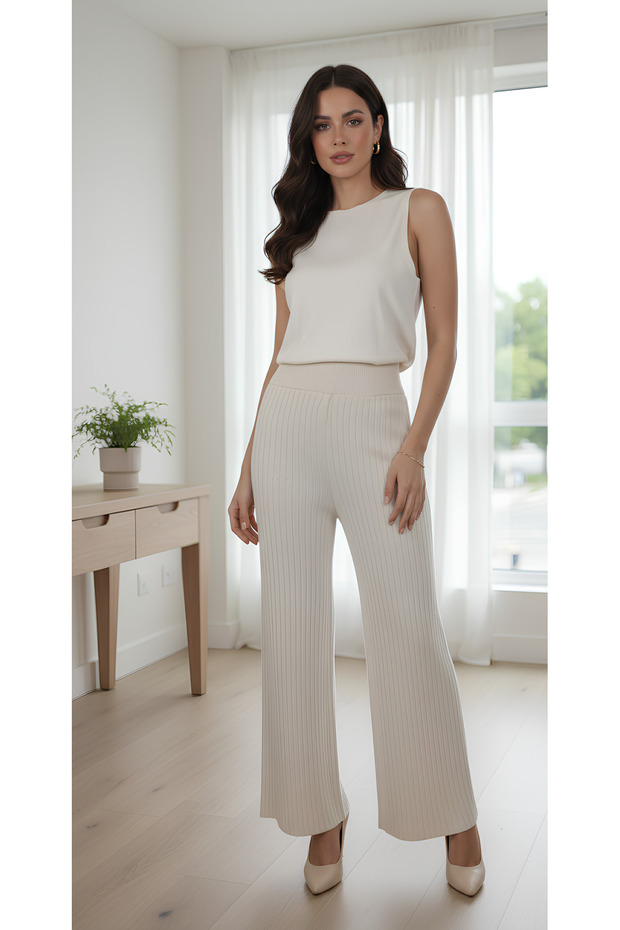 Knitwear Palazzo Pants – Comfortable and Modern Elegance