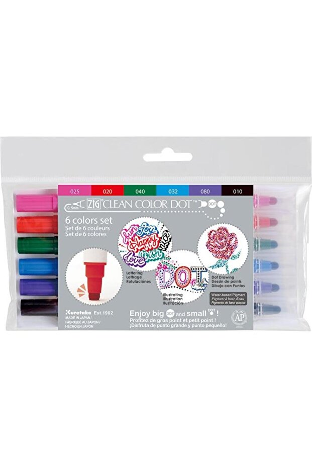 Clean Color Dot Çift Taraflı 6 lı set - 1